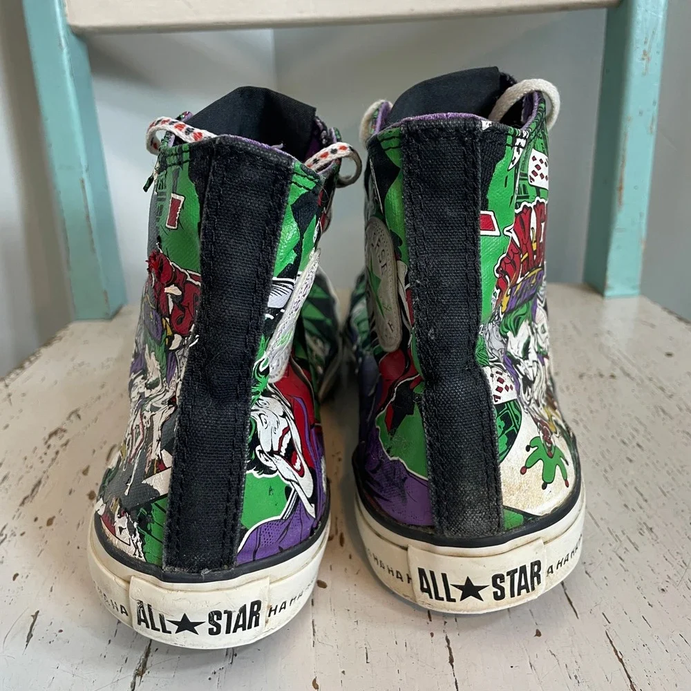 Converse Chuck Taylor DC Comics Joker Harley Quinn High Top Mens 11 Sneakers